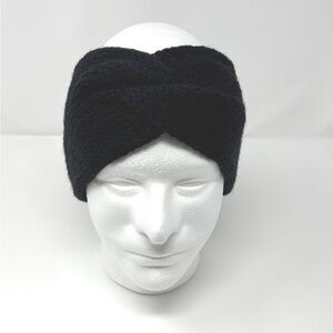 Black Knit Ear Warmer